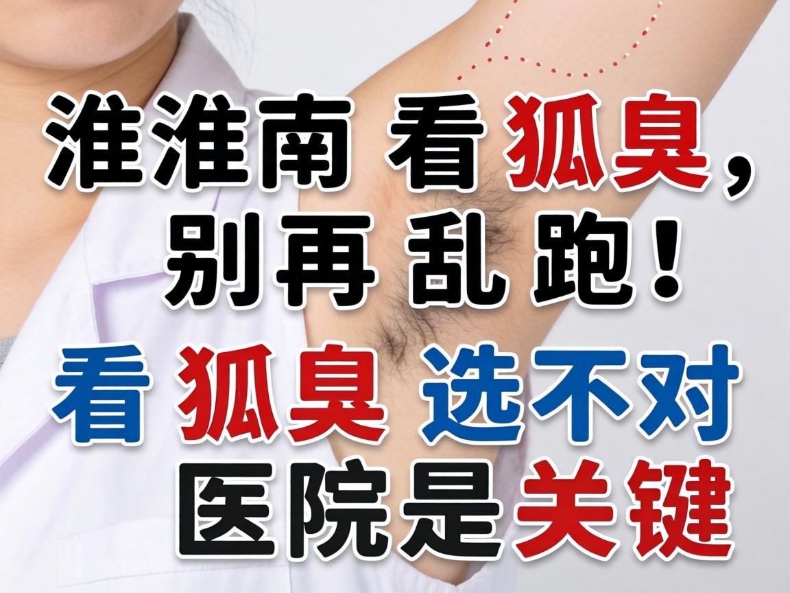 淮南看狐臭，别再乱跑！看狐臭选对医院是关键
