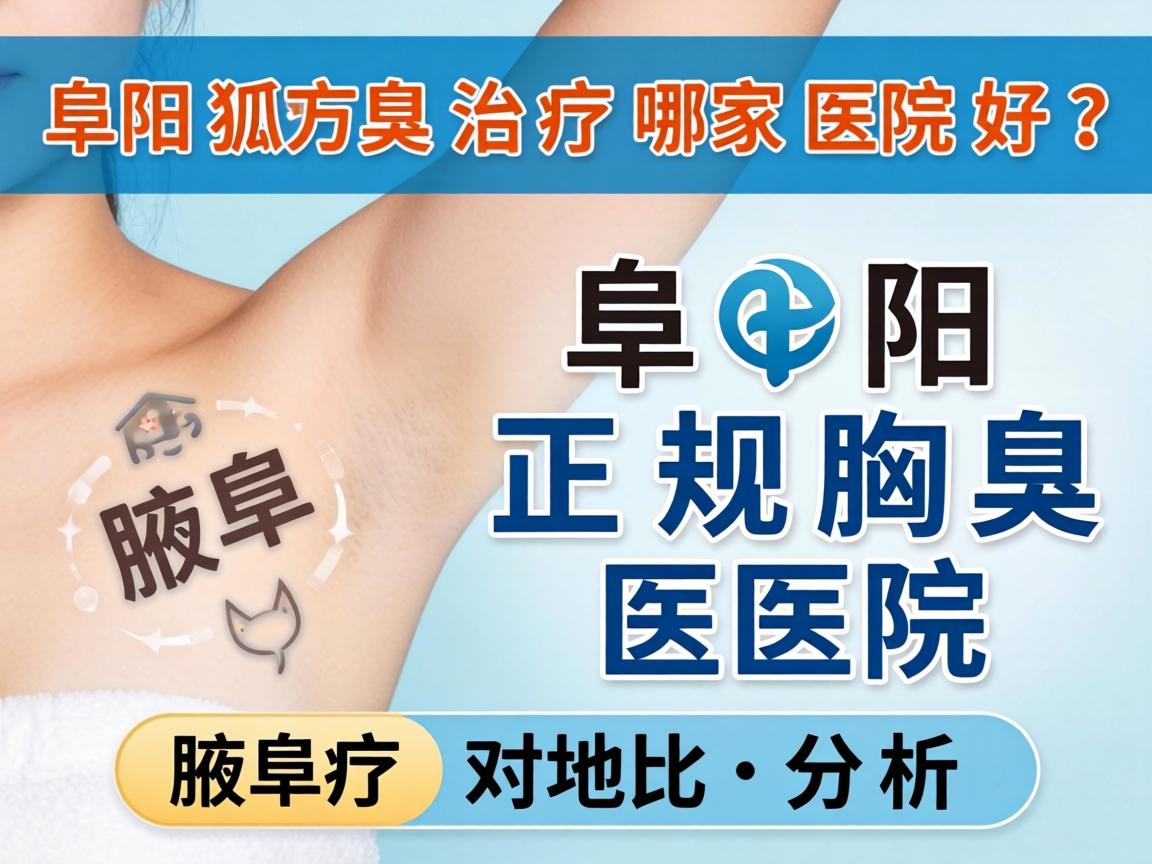 阜阳狐臭治疗哪家医院好？阜阳正规腋臭医院对比分析