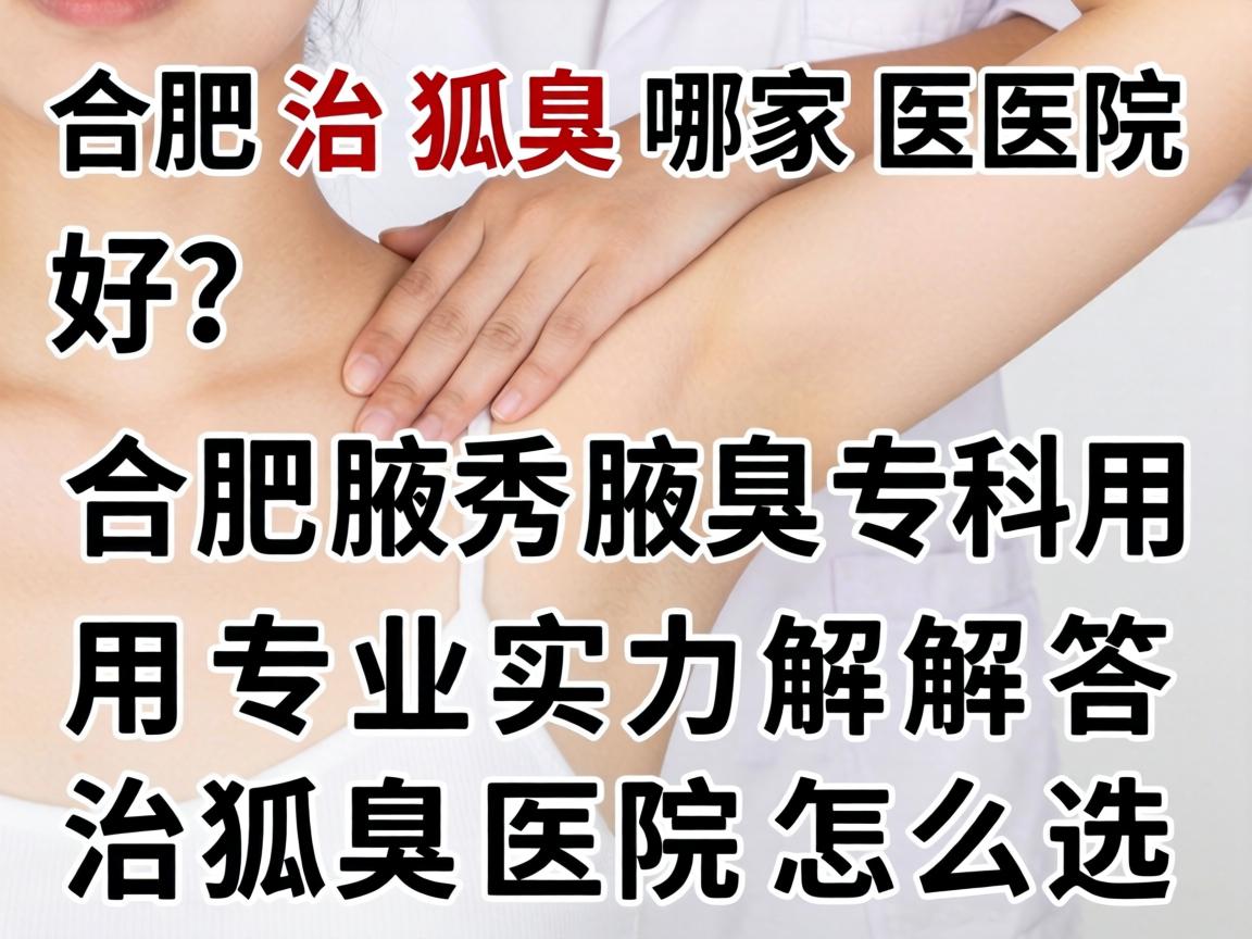 合肥治狐臭哪家医院好？合肥腋秀腋臭专科用专业实力解答治狐臭医院怎么选