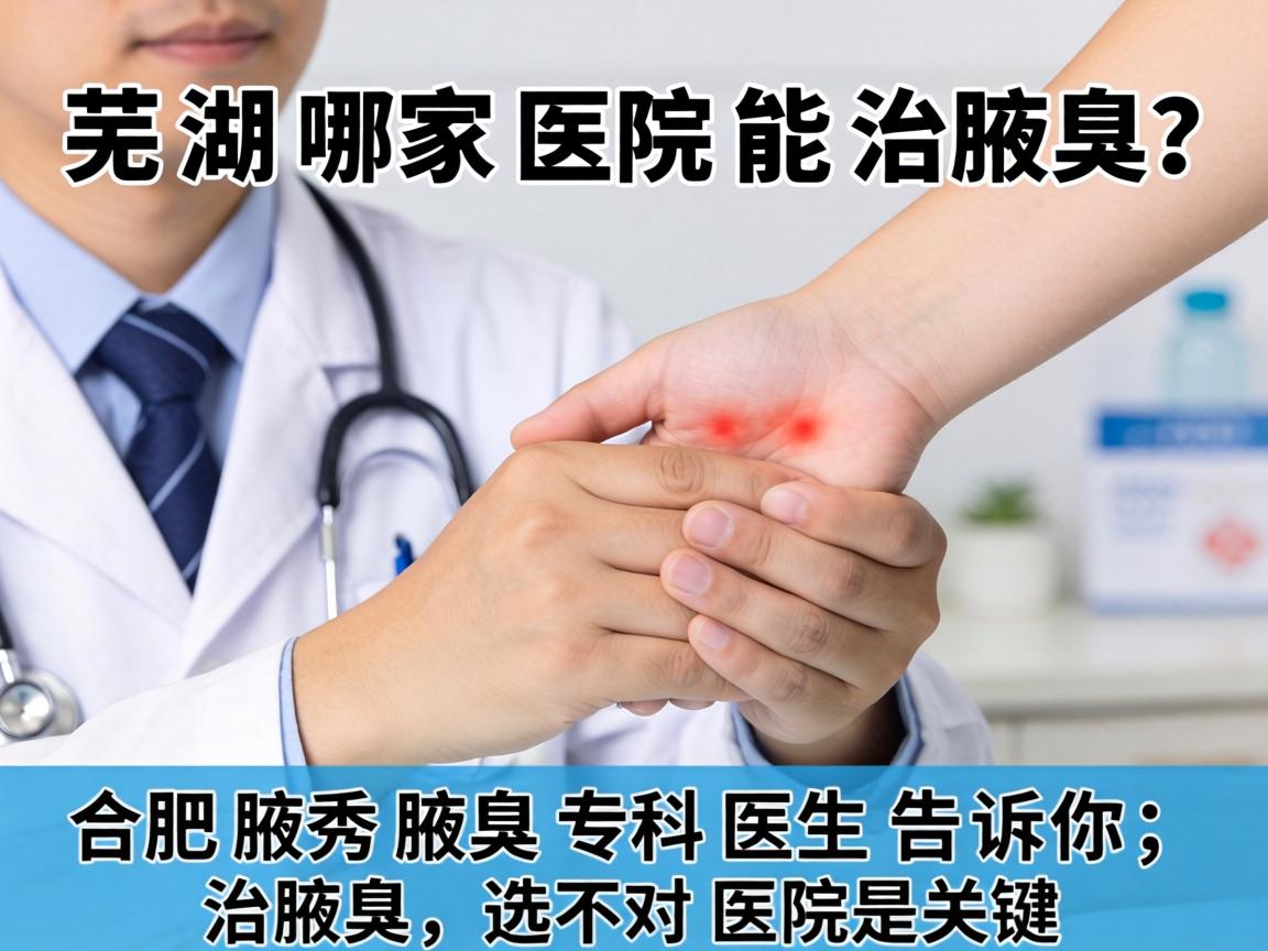 芜湖哪家医院能治腋臭？合肥腋秀腋臭专科医生告诉你，治腋臭，选对医院是关键