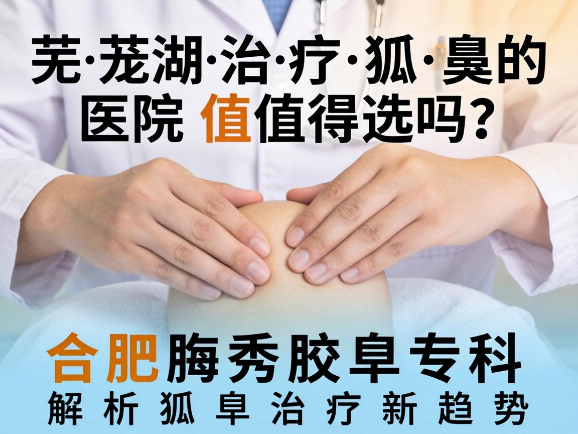 芜湖治疗狐臭的医院值得选吗？合肥腋秀腋臭专科解析狐臭治疗新趋势