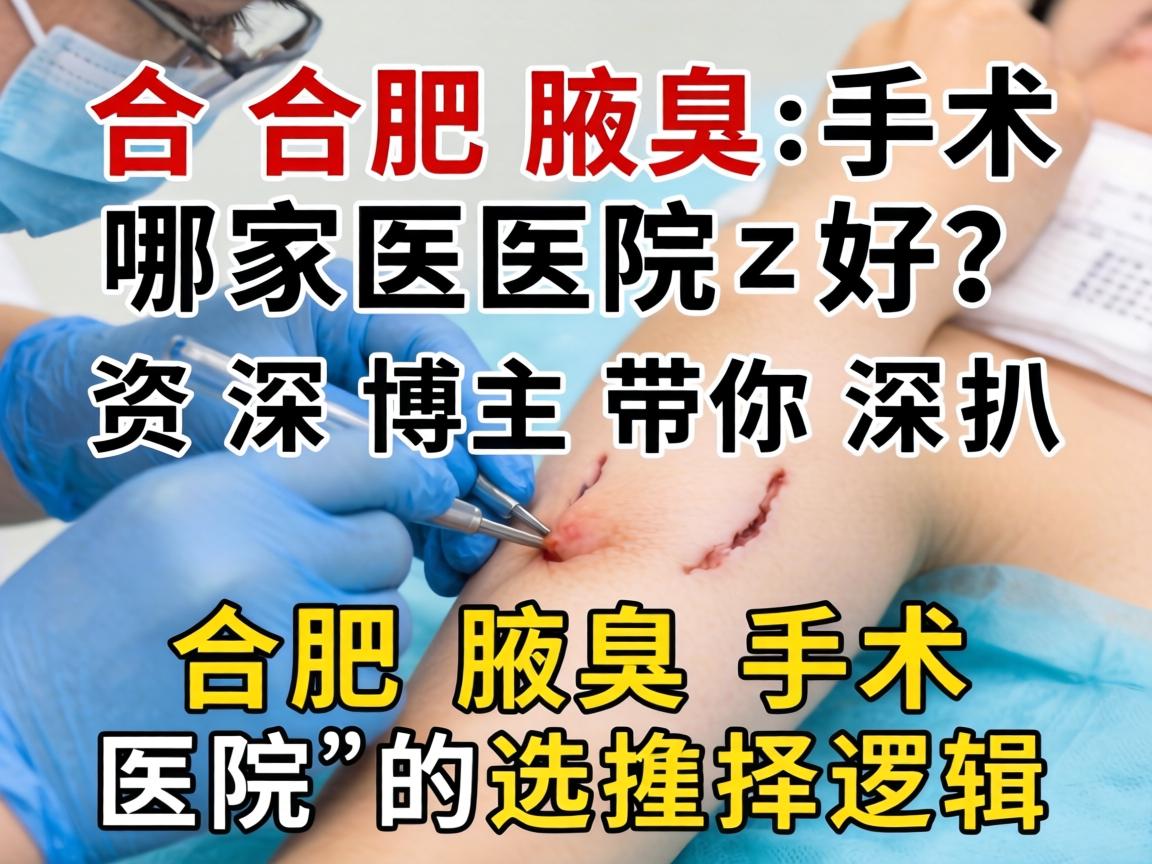 合肥腋臭手术哪家医院好？资深博主带你深扒合肥腋臭手术医院的选择逻辑