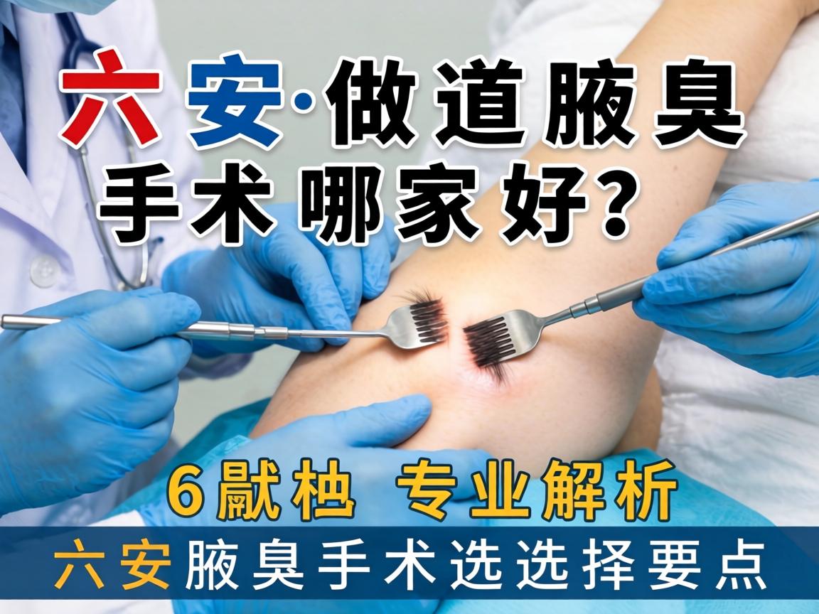 六安做腋臭手术哪家好？专业解析六安腋臭手术选择要点