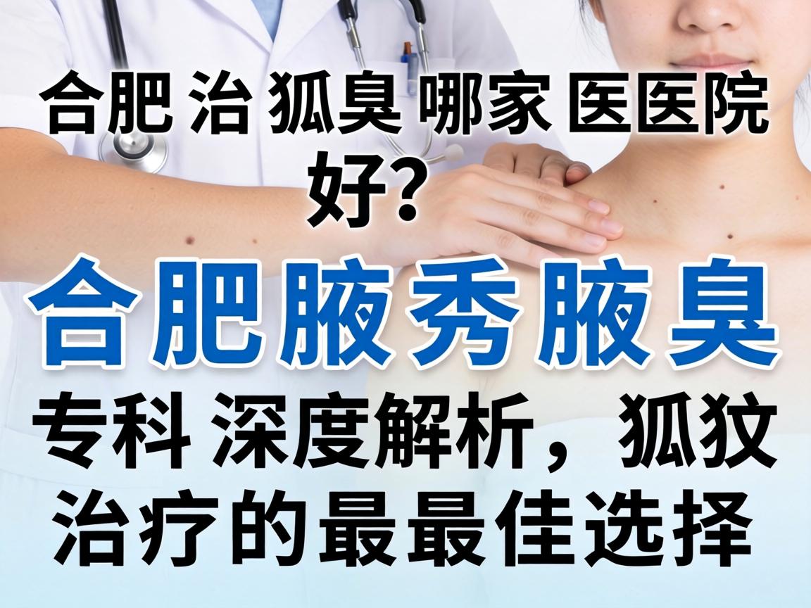 合肥治狐臭哪家医院好？合肥腋秀腋臭专科深度解析，狐臭治疗的最佳选择