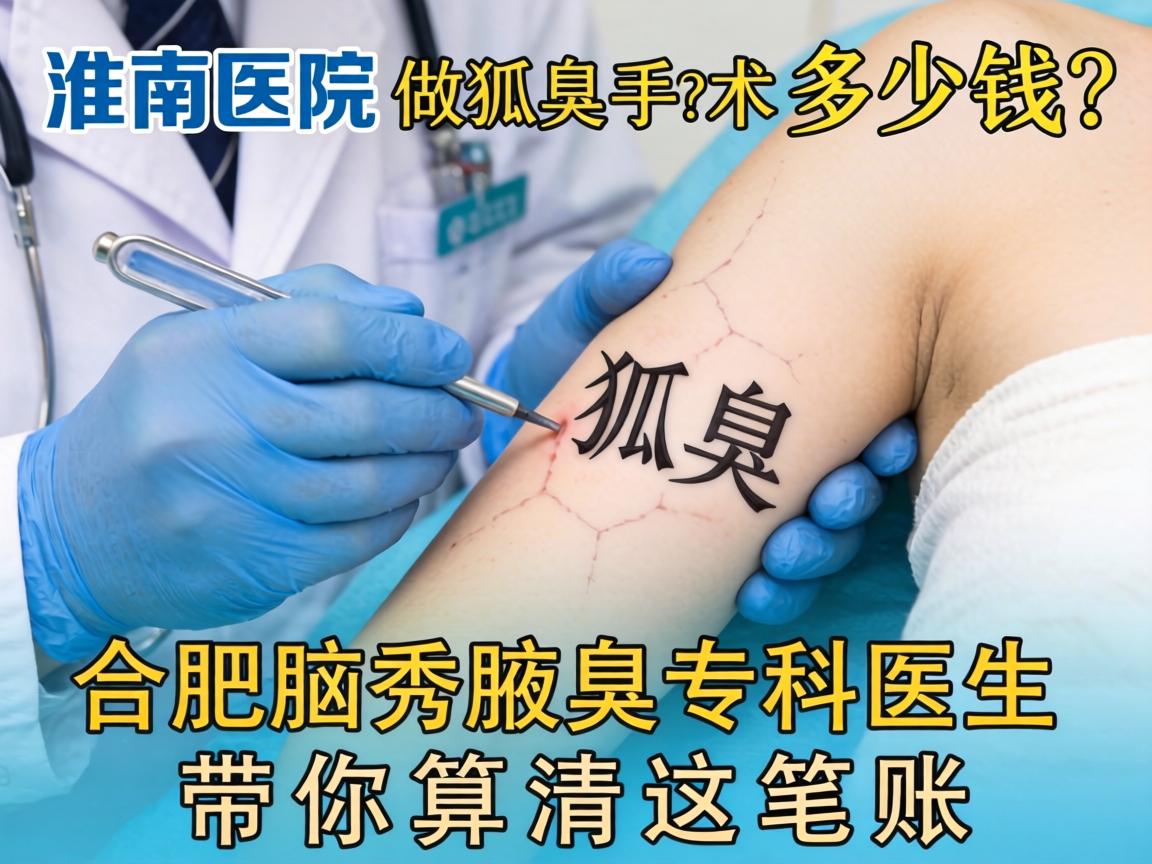 淮南医院做狐臭手术多少钱？合肥腋秀腋臭专科医生带你算清这笔账