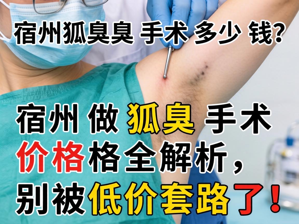 宿州狐臭手术多少钱？宿州做狐臭手术价格全解析，别被低价套路了！