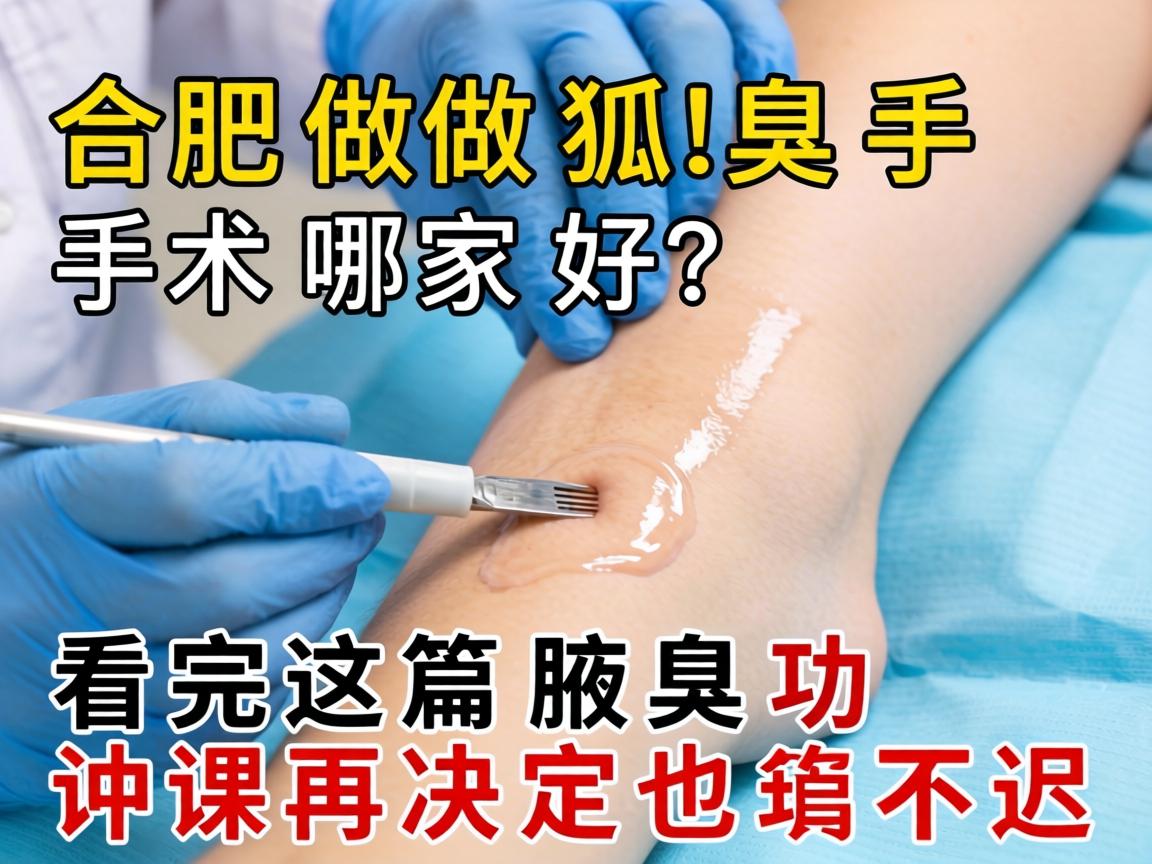 合肥做狐臭手术哪家好？看完这篇腋臭功课再决定也不迟