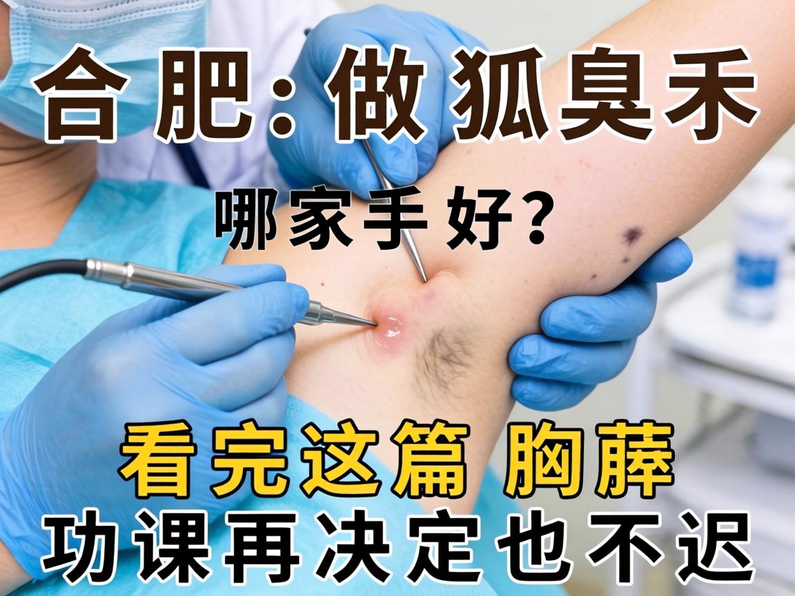 合肥做狐臭手术哪家好？看完这篇腋臭功课再决定也不迟
