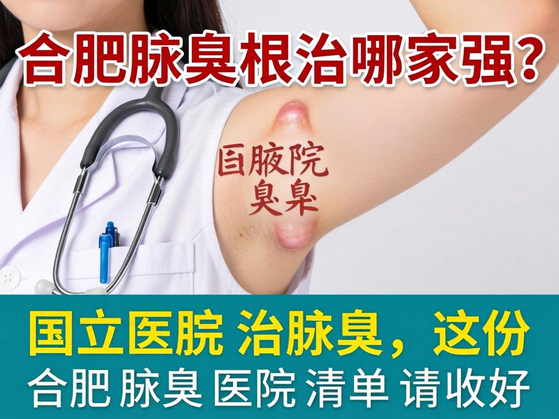 合肥腋臭根治哪家强？国立医院治腋臭，这份合肥腋臭医院清单请收好