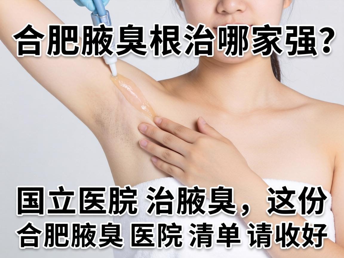 合肥腋臭根治哪家强？国立医院治腋臭，这份合肥腋臭医院清单请收好