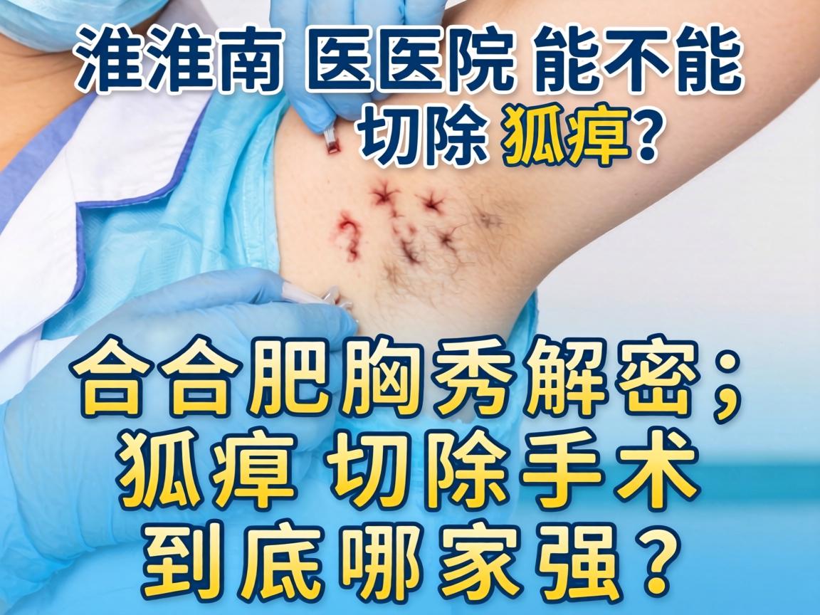 淮南医院能不能切除狐臭？合肥腋秀解密，狐臭切除手术到底哪家强？