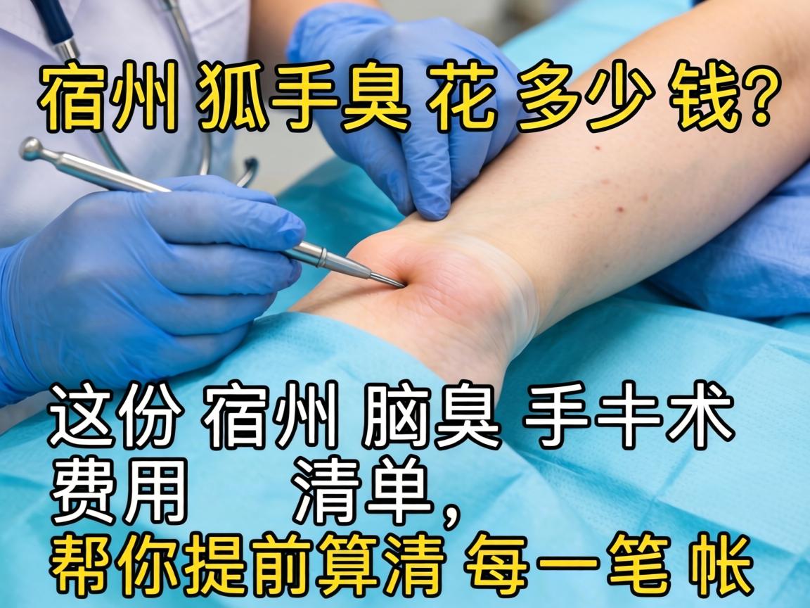 宿州狐臭手术花多少钱？这份宿州腋臭手术费用清单，帮你提前算清每一笔账