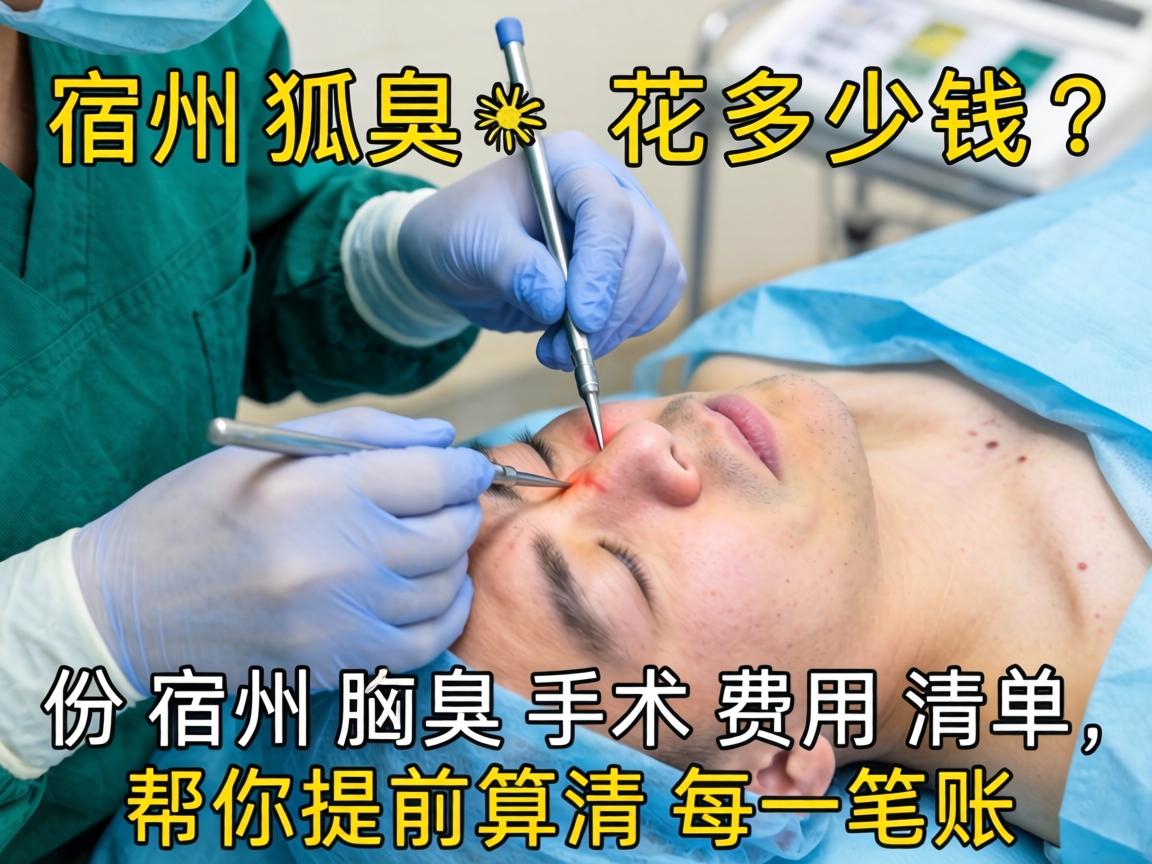 宿州狐臭手术花多少钱？这份宿州腋臭手术费用清单，帮你提前算清每一笔账