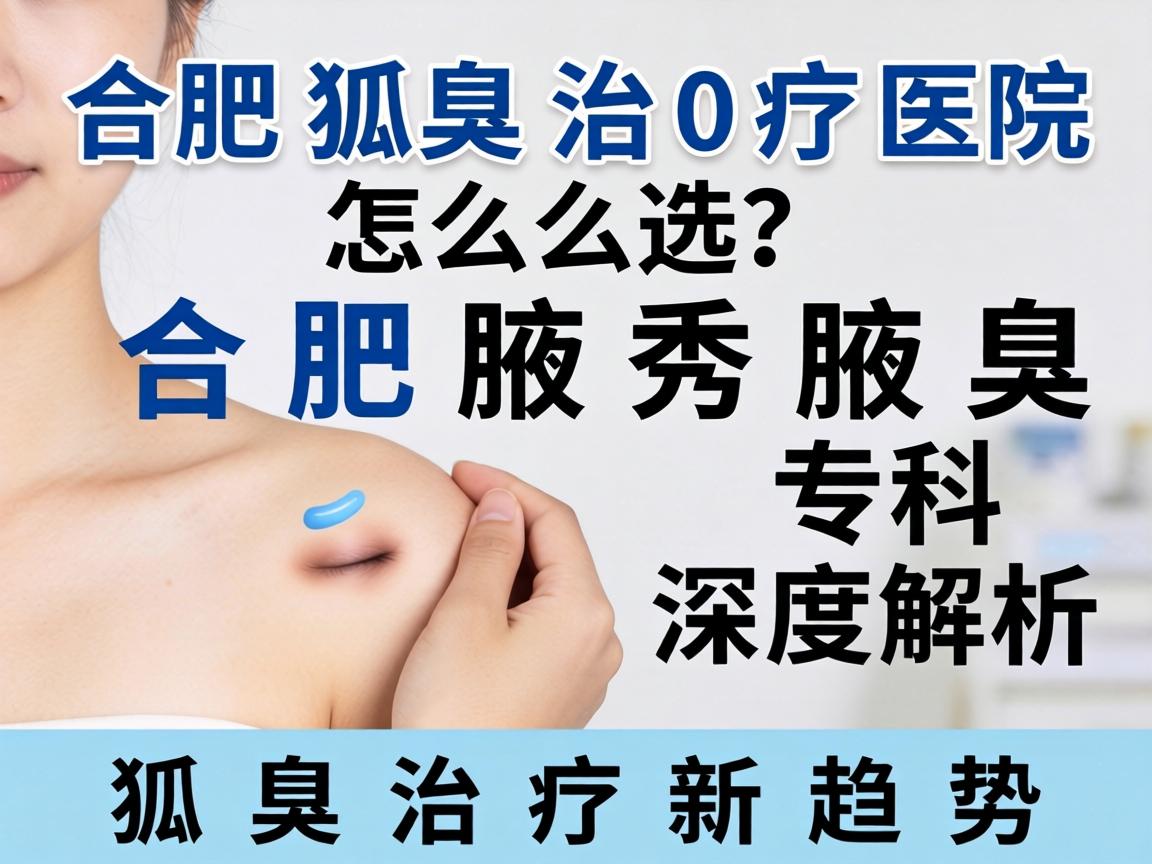 合肥狐臭治疗医院怎么选？合肥腋秀腋臭专科深度解析狐臭治疗新趋势