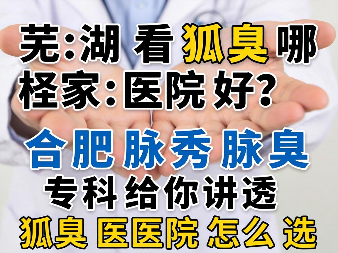 芜湖看狐臭哪家医院好？合肥腋秀腋臭专科给你讲透狐臭医院怎么选