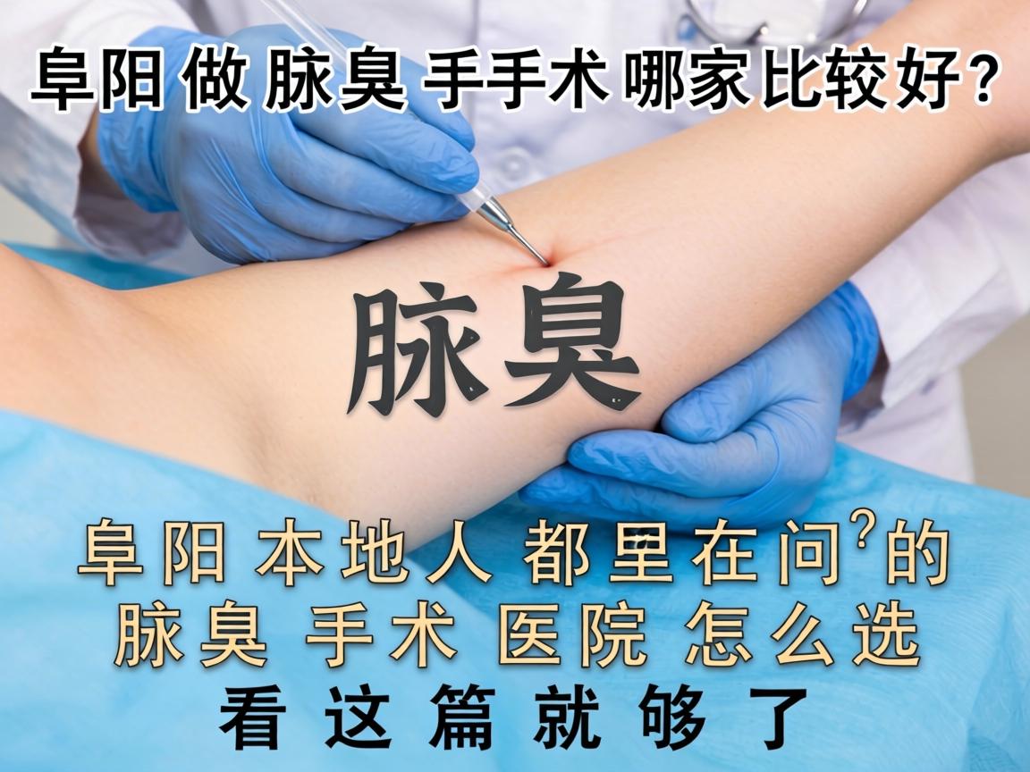 阜阳做腋臭手术哪家比较好？阜阳本地人都在问的腋臭手术医院怎么选？看这篇就够了