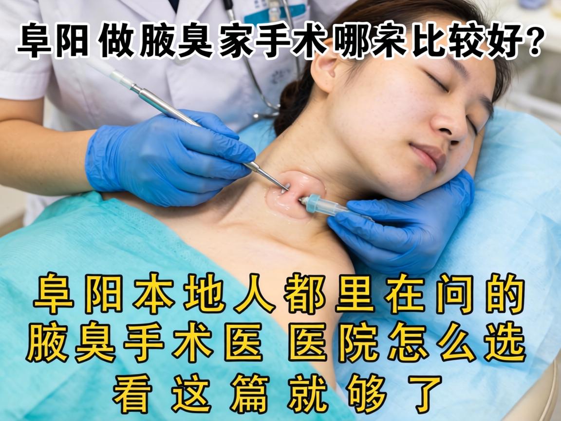 阜阳做腋臭手术哪家比较好？阜阳本地人都在问的腋臭手术医院怎么选？看这篇就够了