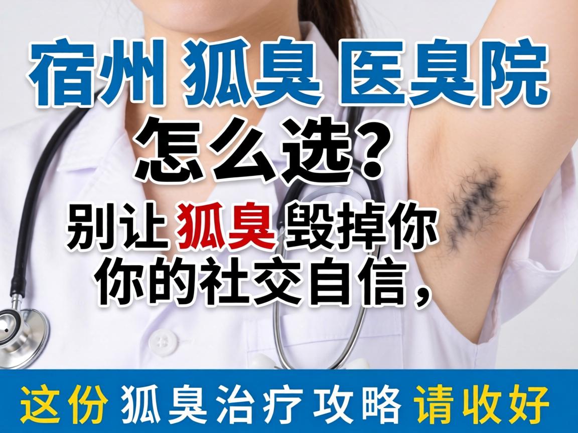 宿州狐臭医院怎么选？别让狐臭毁掉你的社交自信，这份狐臭治疗攻略请收好