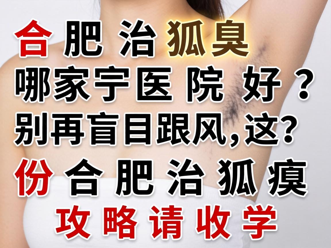 合肥治狐臭哪家医院好？别再盲目跟风，这份合肥治狐臭攻略请收好