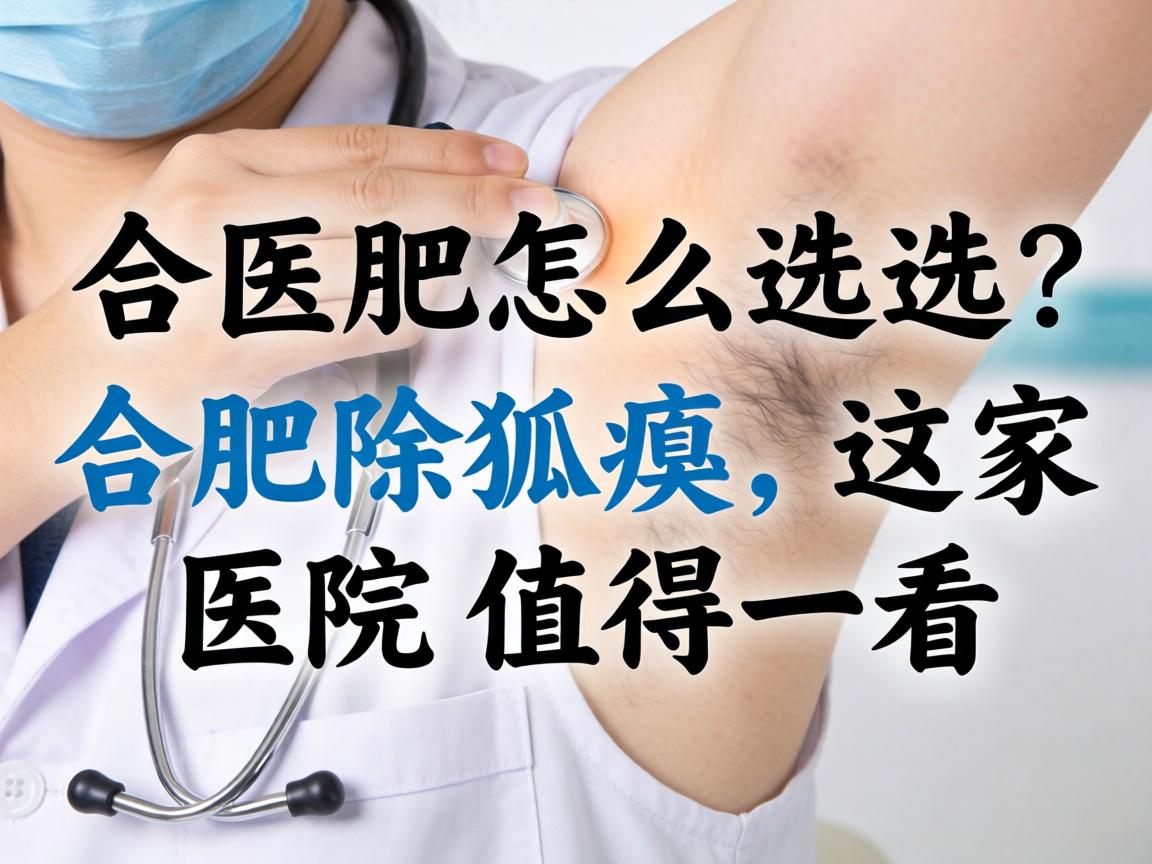合肥除狐臭医院怎么选？合肥除狐臭，这家医院值得一看