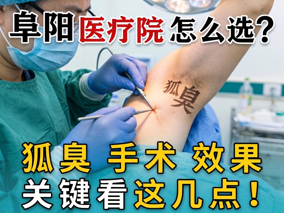 阜阳狐臭手术医院怎么选？狐臭手术效果关键看这几点！