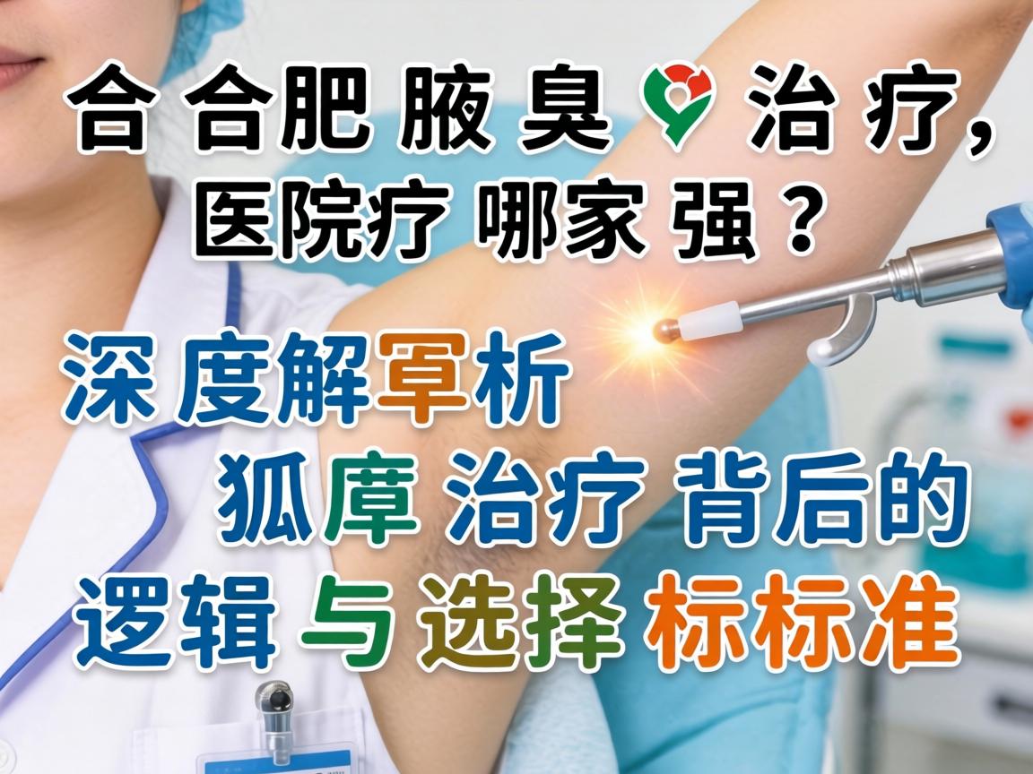 合肥腋臭治疗医院哪家强？深度解析狐臭治疗背后的逻辑与选择标准