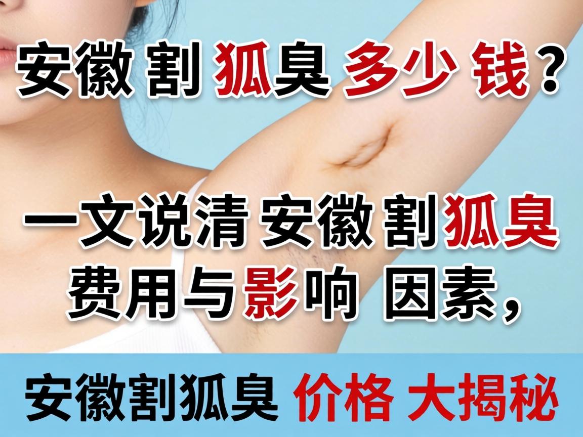 安徽割狐臭多少钱？一文说清安徽割狐臭费用与影响因素，安徽割狐臭价格大揭秘