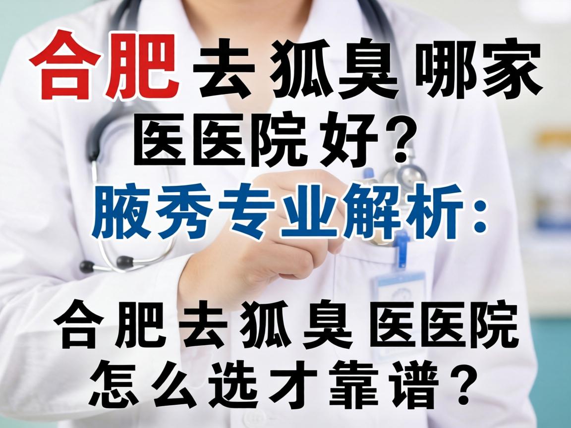 合肥去狐臭哪家医院好？腋秀专业解析，合肥去狐臭医院怎么选才靠谱？