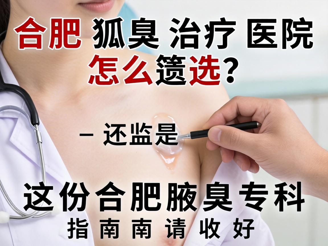 合肥狐臭治疗医院怎么选？这份合肥腋臭专科指南请收好