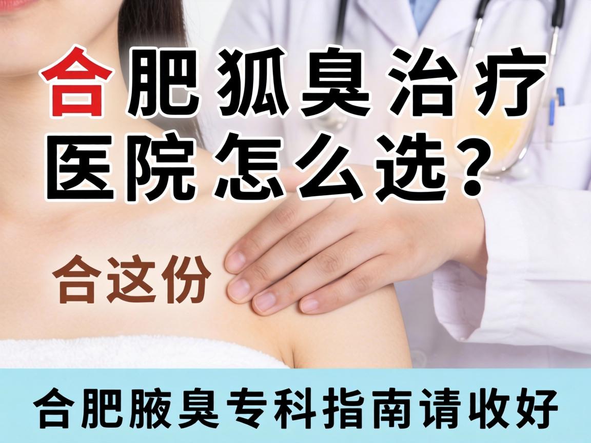 合肥狐臭治疗医院怎么选？这份合肥腋臭专科指南请收好