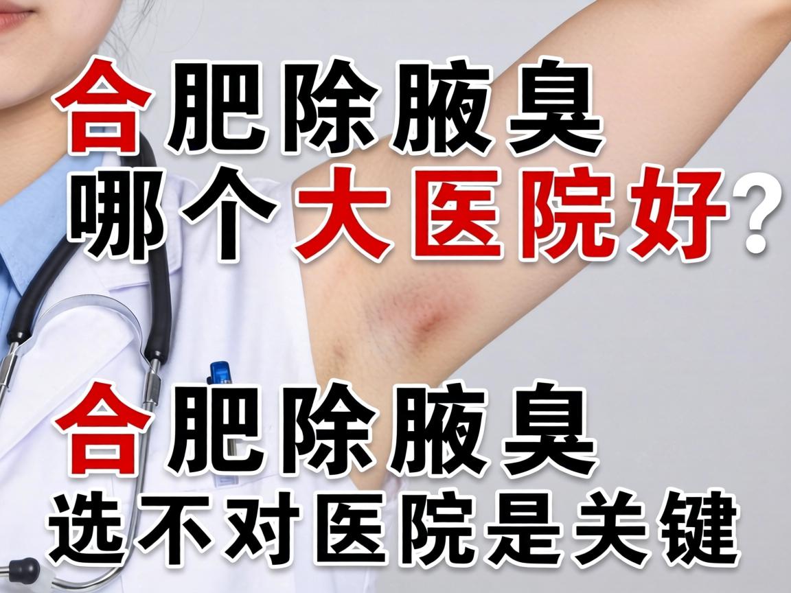 合肥除腋臭哪个大医院好？合肥除腋臭选对医院是关键