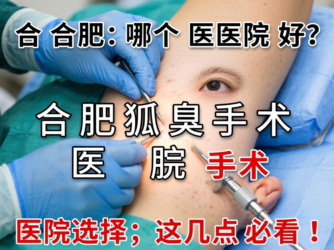 合肥狐臭手术哪个医院好？合肥狐臭手术医院选择，这几点必看！