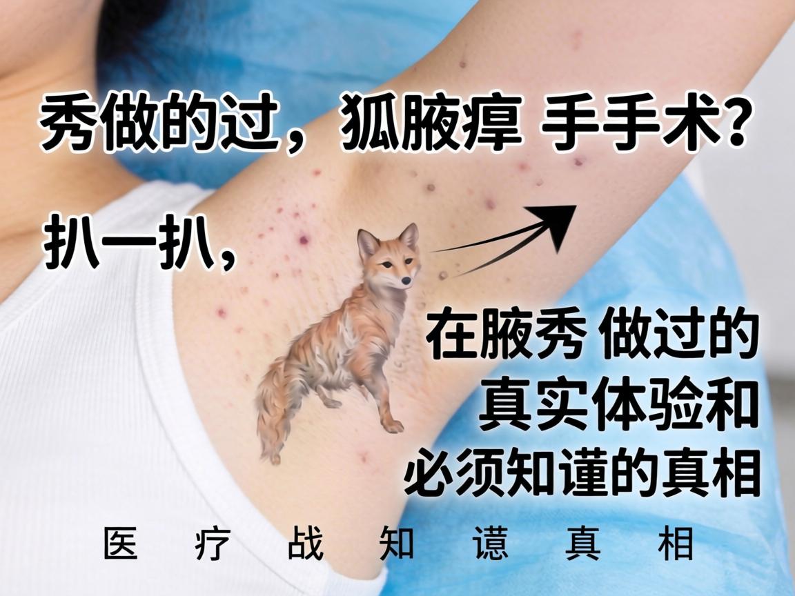 在腋秀做过狐臭手术？扒一扒在腋秀做过的真实体验和必须知道的真相