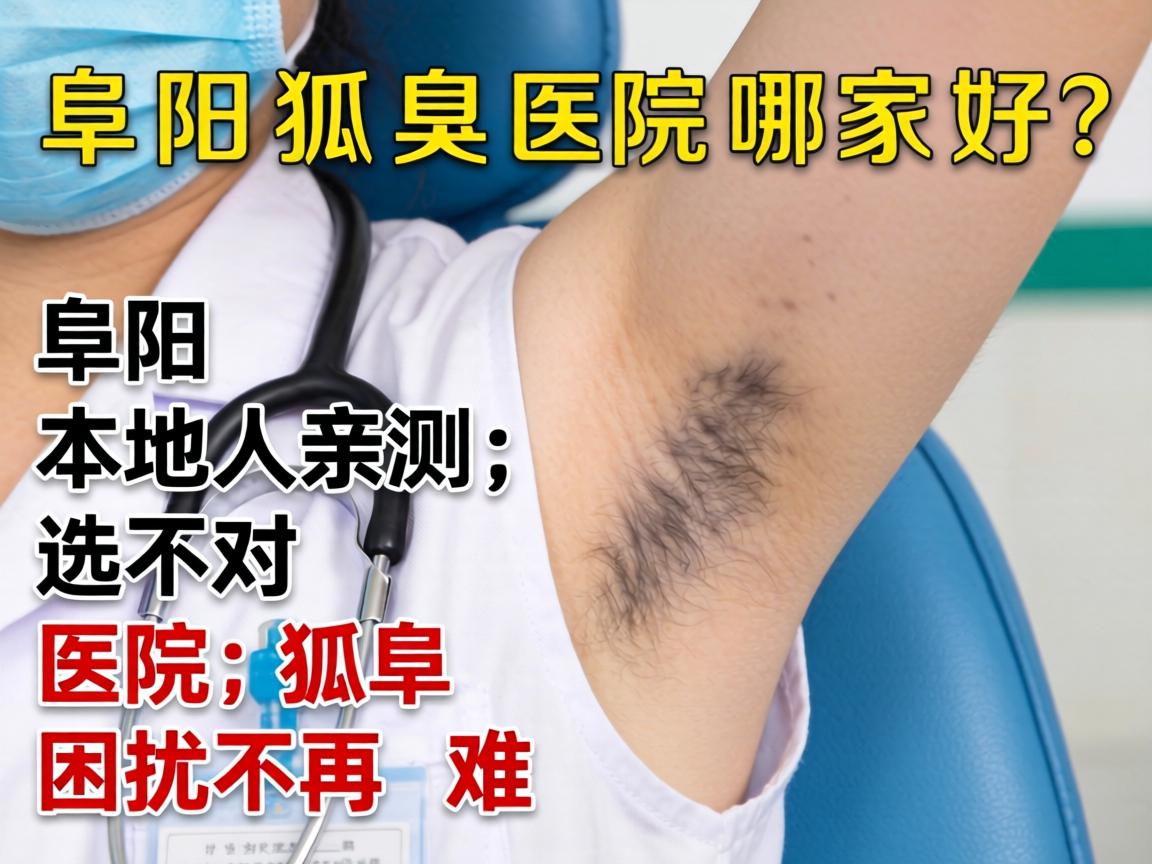 阜阳狐臭医院哪家好？阜阳本地人亲测，选对医院，狐臭困扰不再难