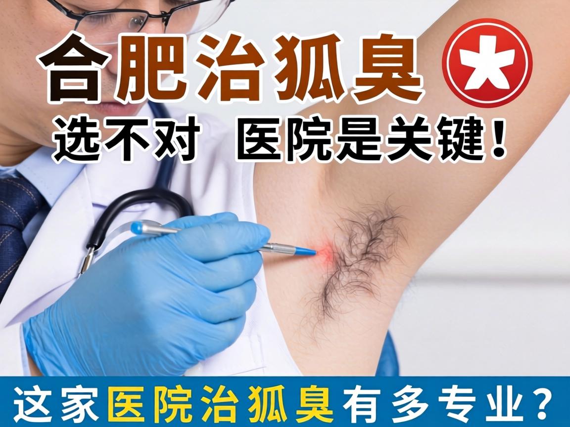 合肥治狐臭，选对医院是关键！这家医院治狐臭有多专业？