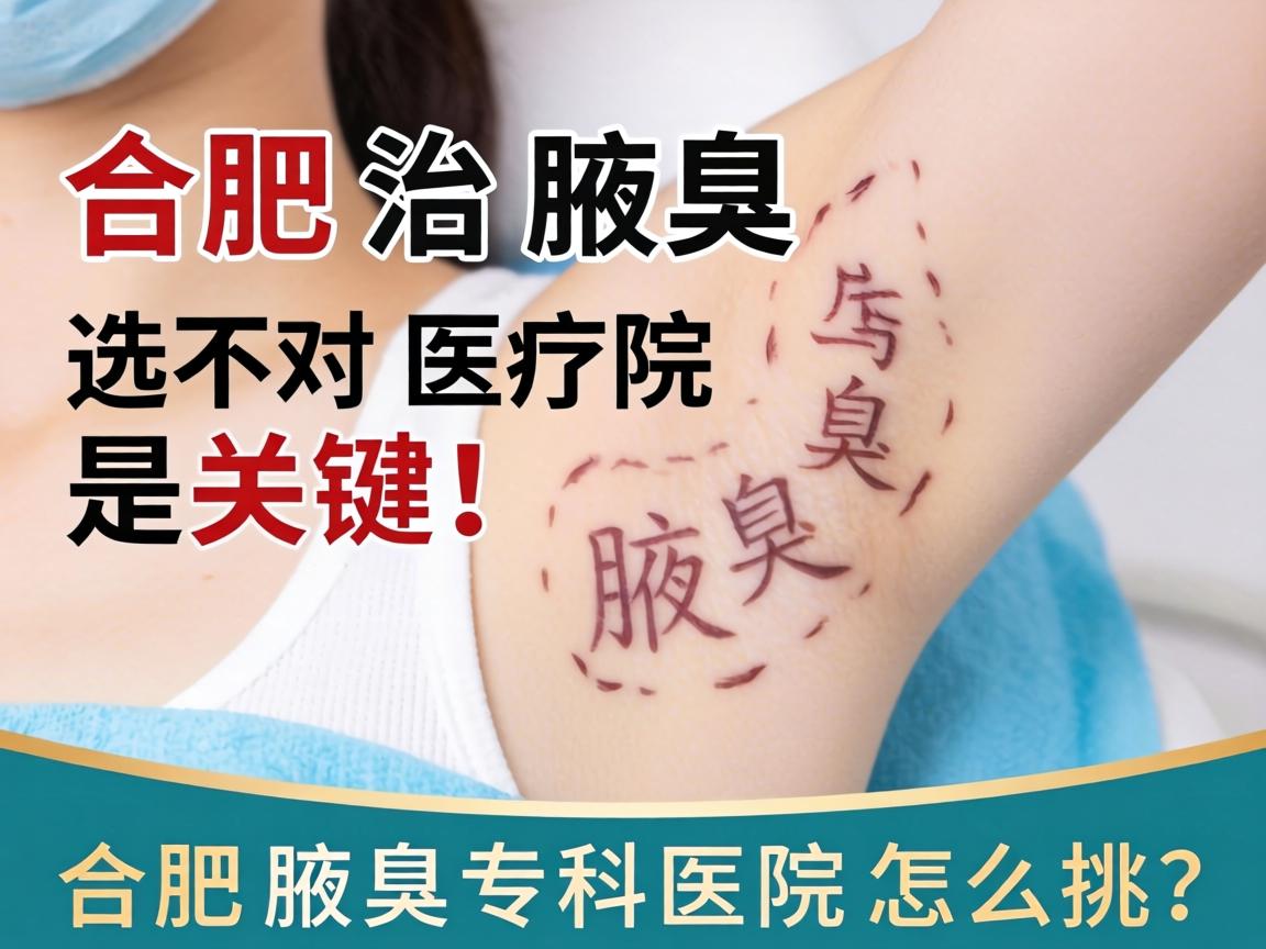 合肥治腋臭，选对医院是关键！合肥腋臭专科医院怎么挑？