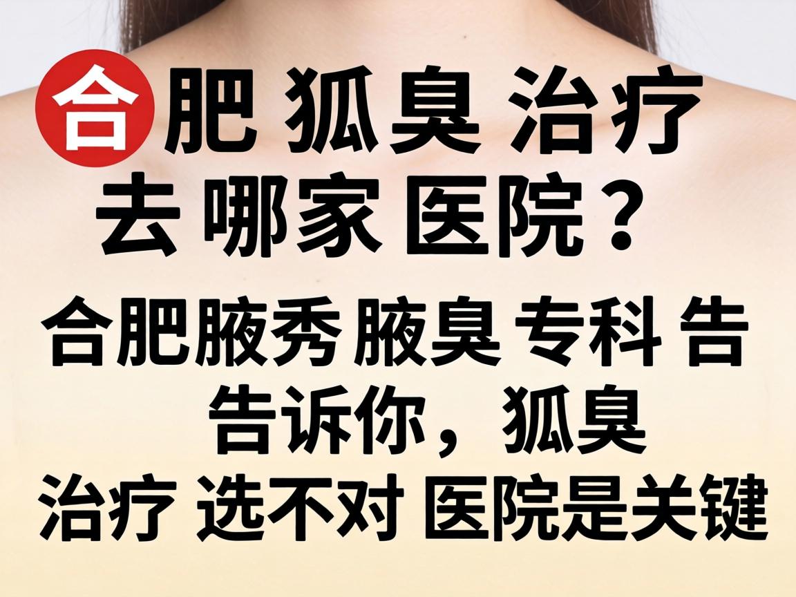 合肥狐臭治疗去哪家医院？合肥腋秀腋臭专科告诉你，狐臭治疗选对医院是关键