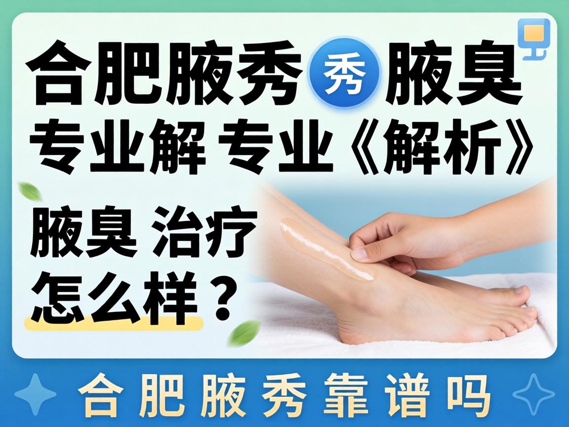 合肥腋秀腋臭专业解析，腋臭治疗怎么样？合肥腋秀靠谱吗？