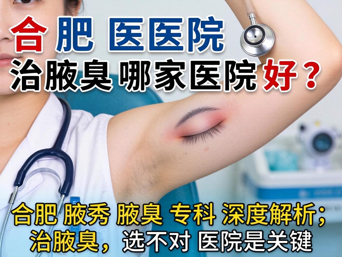 合肥医院治腋臭哪家医院好？合肥腋秀腋臭专科深度解析，治腋臭，选对医院是关键