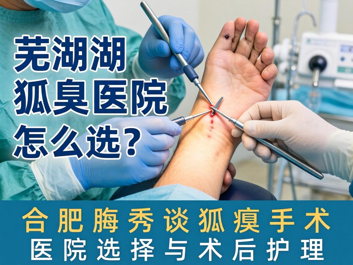 芜湖狐臭手术医院怎么选？合肥腋秀谈狐臭手术医院选择与术后护理