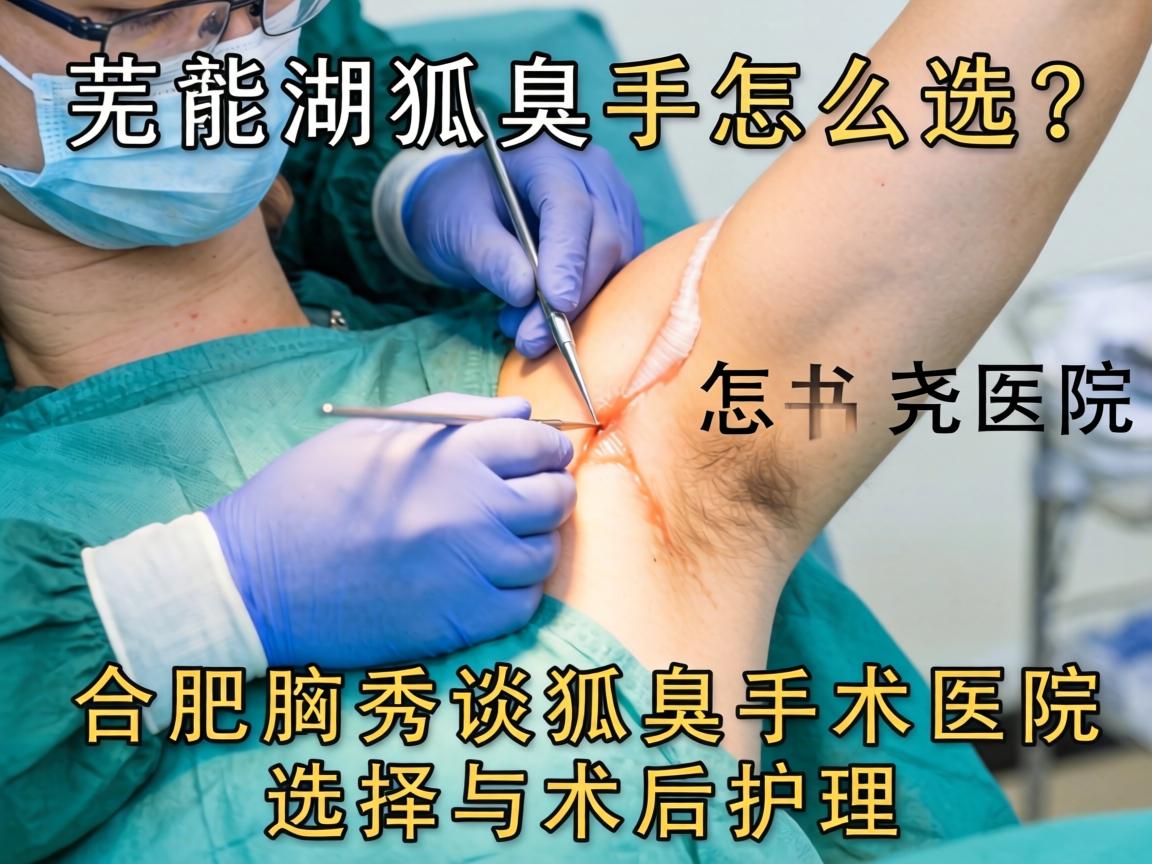 芜湖狐臭手术医院怎么选？合肥腋秀谈狐臭手术医院选择与术后护理