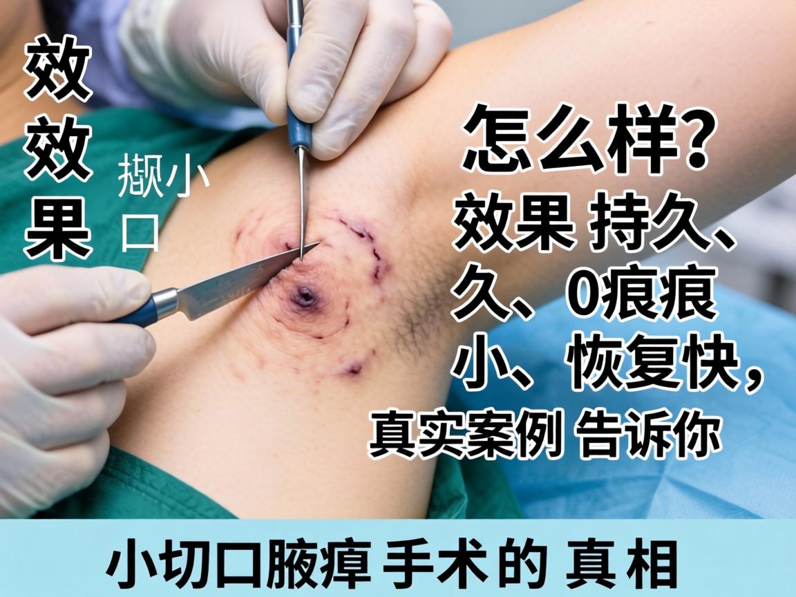小切口腋臭手术效果怎么样？效果持久、疤痕小、恢复快，真实案例告诉你小切口腋臭手术的真相
