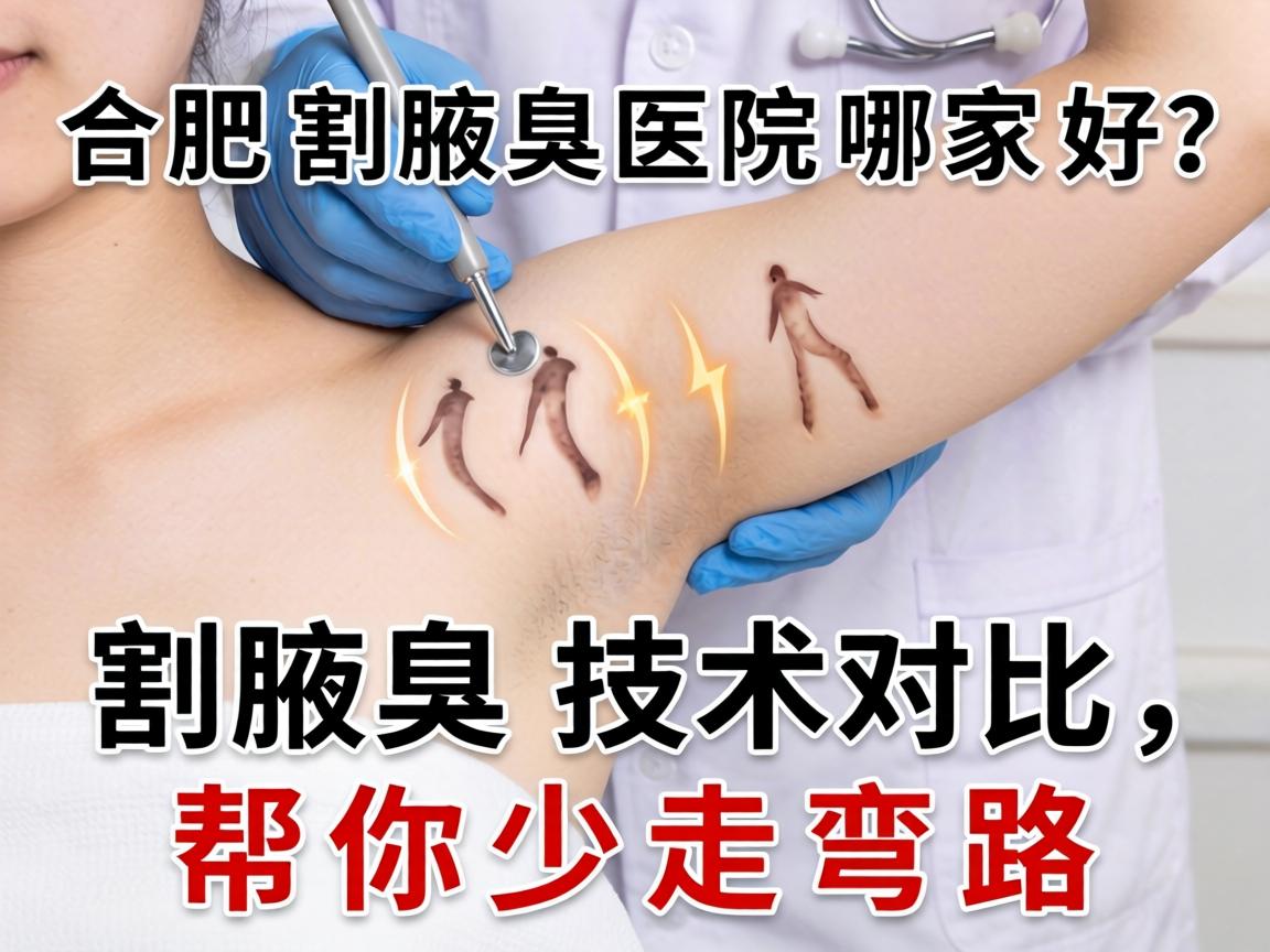 合肥割腋臭医院哪家好？割腋臭技术对比，帮你少走弯路