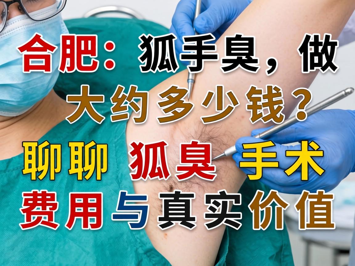 合肥狐臭做手术大约多少钱？聊聊狐臭手术费用与真实价值