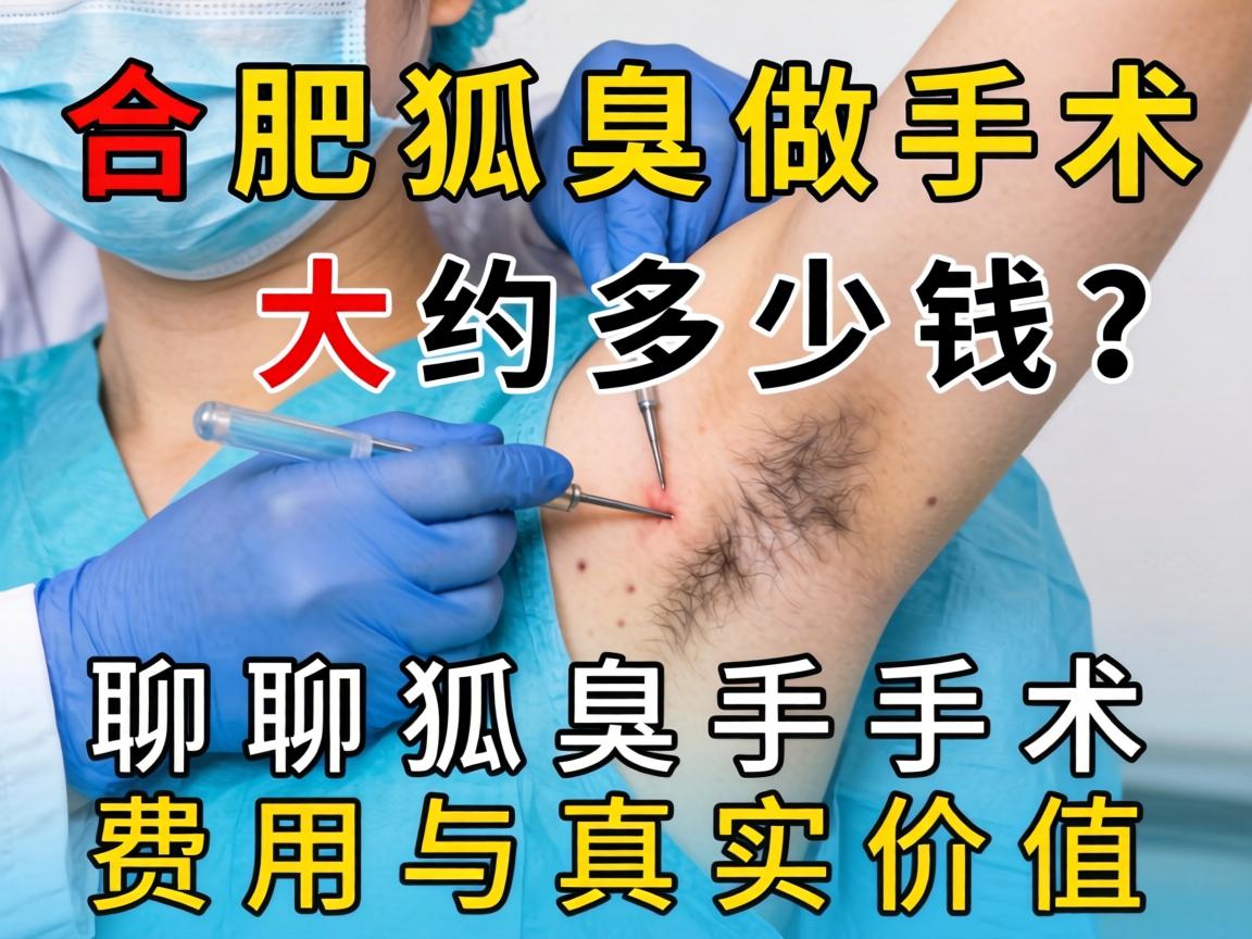 合肥狐臭做手术大约多少钱？聊聊狐臭手术费用与真实价值