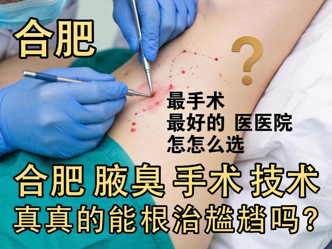 合肥腋臭手术最好的医院怎么选？合肥腋臭手术技术真的能根治尴尬吗？
