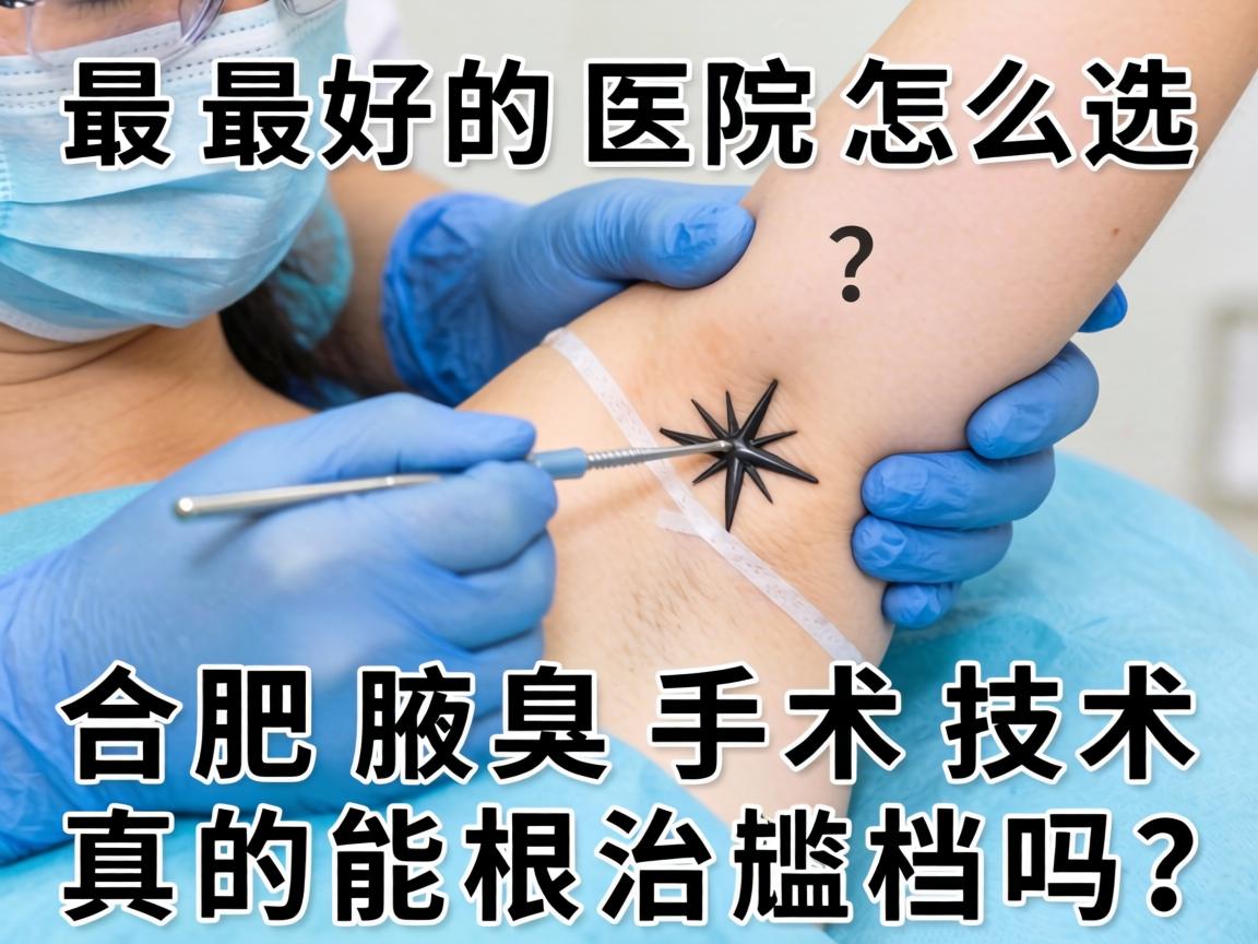 合肥腋臭手术最好的医院怎么选？合肥腋臭手术技术真的能根治尴尬吗？