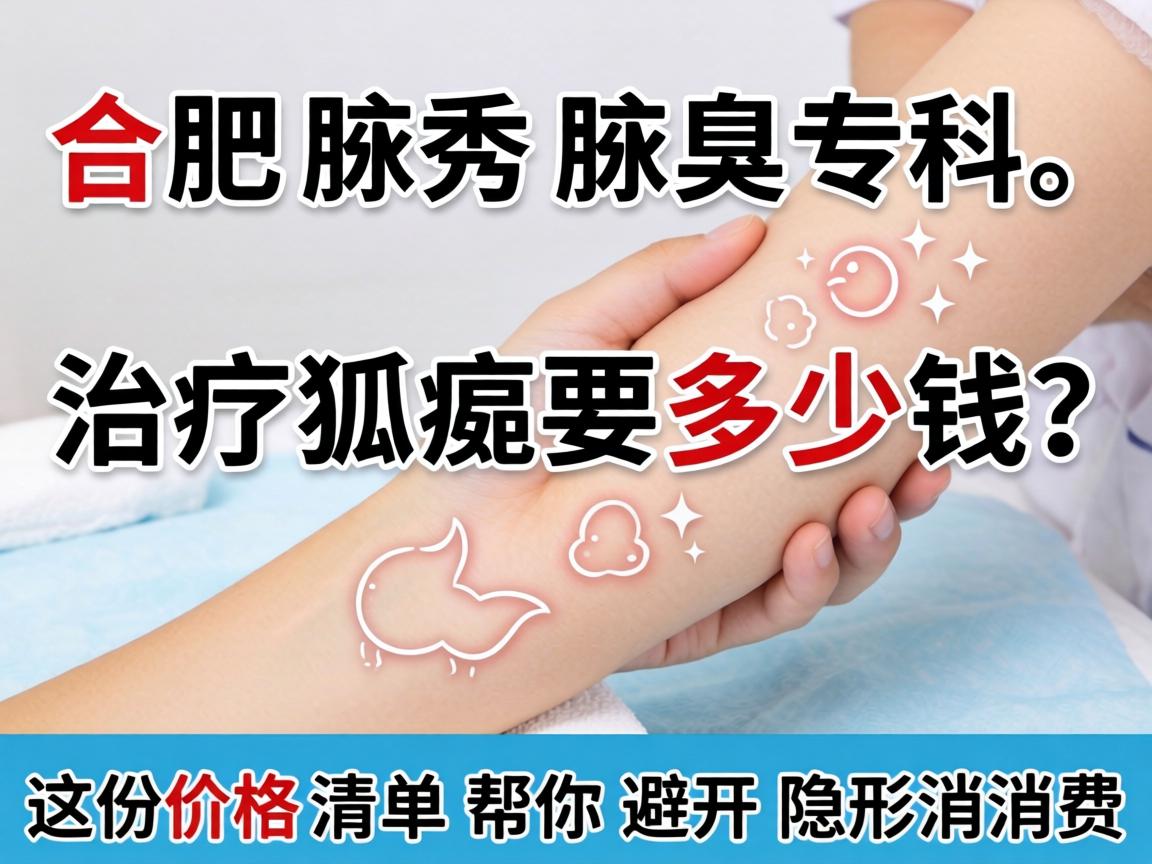 合肥腋秀腋臭专科，治疗狐臭要多少钱？这份价格清单帮你避开隐形消费