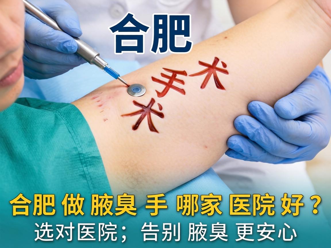 合肥做腋臭手术哪家医院好？选对医院，告别腋臭更安心