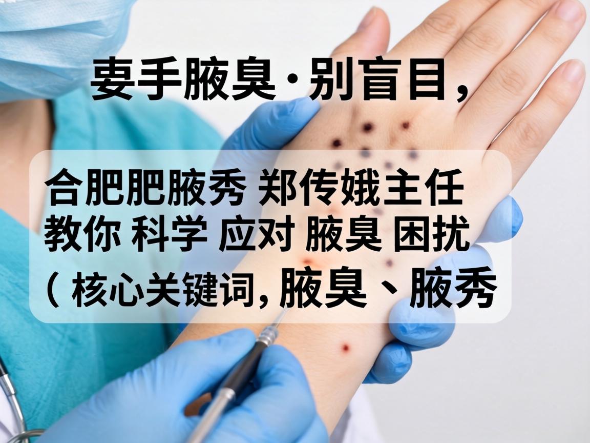 腋臭手术别盲目，合肥腋秀郑传娥主任教你科学应对腋臭困扰（核心关键词，腋臭、腋秀）
